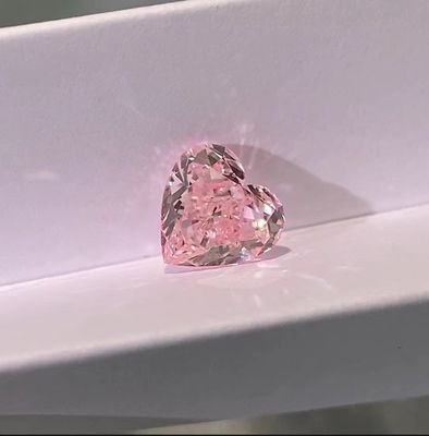 लूज सिंथेटिक हार्ट शेप लैब ग्रोन पिंक डायमंड्स 1.53ct NGTC प्रमाणित VS2