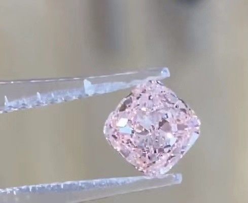 वीवीएस2 लैब ग्रोन बेबी पिंक डायमंड फैंसी इंटेंस पिंक कुशन लूज डायमंड