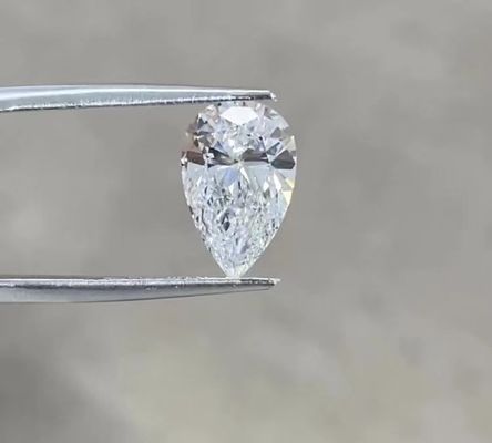 Pear Brilliant Cut 2-3ct Lab Grown CVD Diamond IGI Certified For Jewelry Decoration पीर ब्रिलियंट कट 2-3ct लैब में उगाया गया सीवीडी हीरा आभूषण सजावट के लिए प्रमाणित आईजीआई