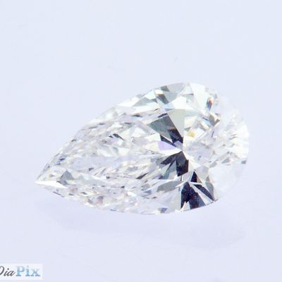 1.1ct Pear Shape IGI Certified Laboratory Grown Untreated CVD सफेद हीरा डी वी एस 1