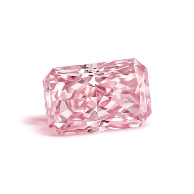 1.13ct फैंसी लाइट पिंक रेडिएंट शेप लैब ने आईजीआई प्रमाण पत्र के साथ डायमंड वीवीएस कार्बन सामग्री बनाई