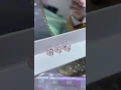 हार्ट गुलाबी हीरे प्रयोगशाला में उगाए गए हार के लिए हीरे की अंगूठी लटकन